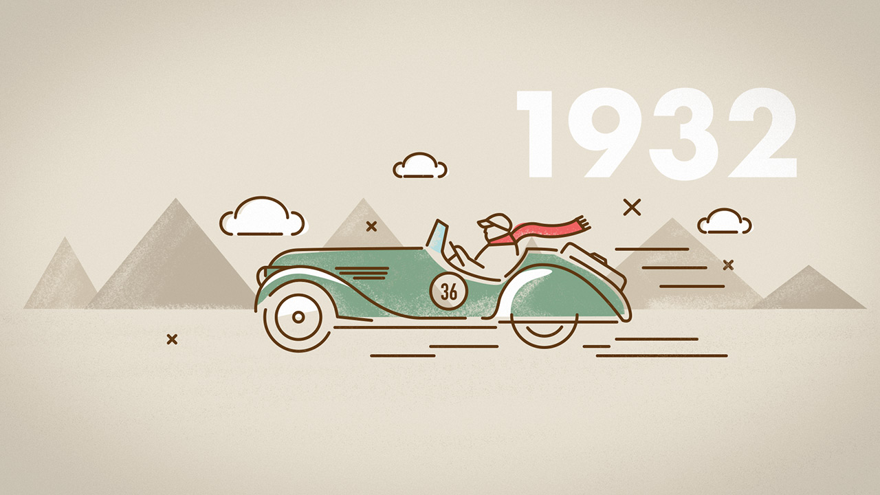 Oldtimer Rallye Illustration 2
